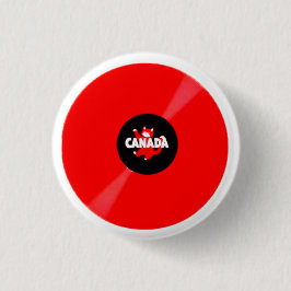 BÓTON REDONDO 2.54CM RECORD ALBUM RED