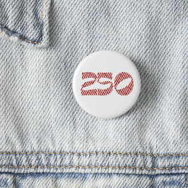 Bóton Redondo 2.54cm Red White Stripe Blue Stars America 250 Birthday