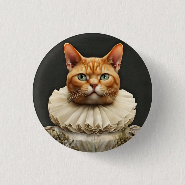 Bóton Redondo 2.54cm Regal Cat (Frente)