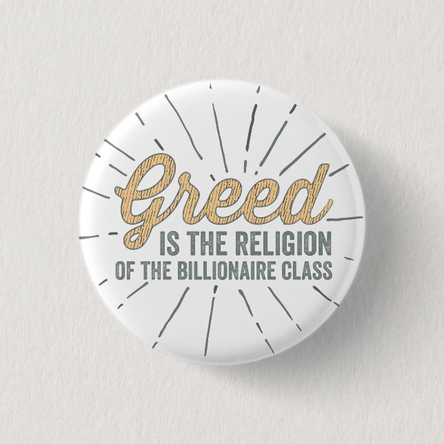 Bóton Redondo 2.54cm Religião da avidez (Frente)