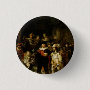 Bóton Redondo 2.54cm REMBRANDT CAMIONETE RIJN- o Nightwatch 1642