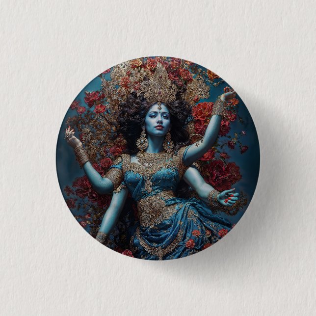 Bóton Redondo 2.54cm Resplendor de Kali (Frente)