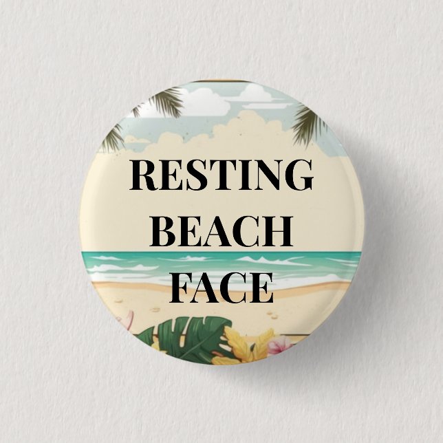 Bóton Redondo 2.54cm resting beach face (Frente)