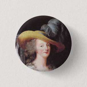 Bóton Redondo 2.54cm Retrato da Rainha Francesa, Marie Antonieta