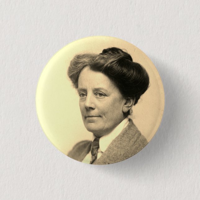 Bóton Redondo 2.54cm Retrato de Ethel Smyth (1922) (Frente)