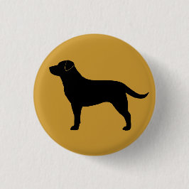 Bóton Redondo 2.54cm Retriever Labrador (Preto)
