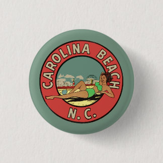 Bóton Redondo 2.54cm Retro Carolina Beach Roundel