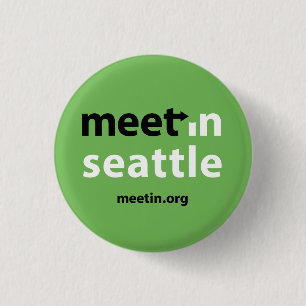 Bóton Redondo 2.54cm Reunião-no botão de Seattle
