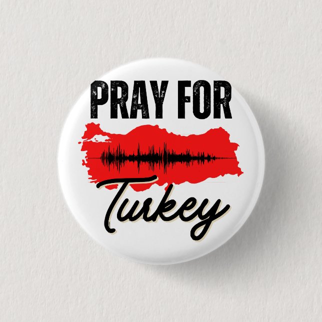 Bóton Redondo 2.54cm Reze Pela Turquia (Frente)