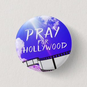 Bóton Redondo 2.54cm Reze por Hollywood em Sky Purple