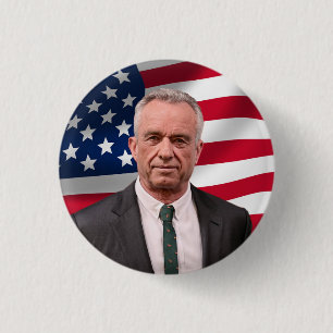 Bóton Redondo 2.54cm RFK para o Presidente 2024