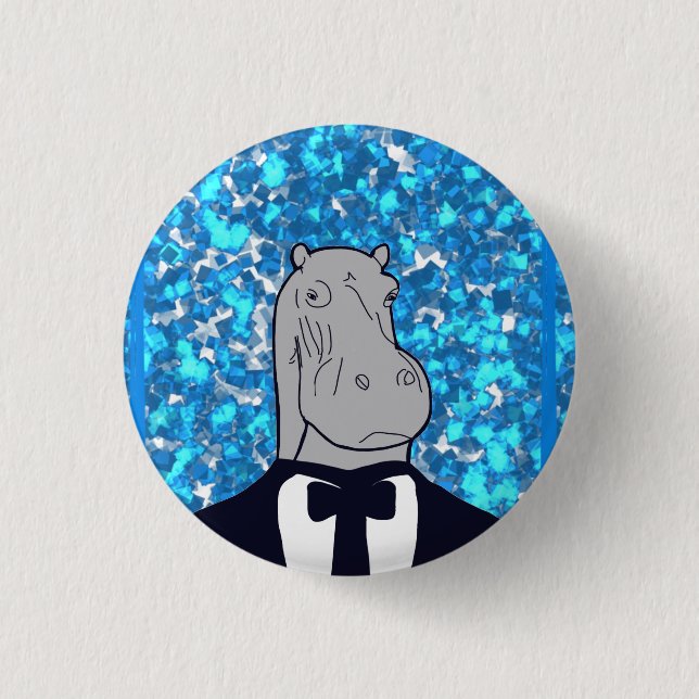 Bóton Redondo 2.54cm rinoceronte (Frente)