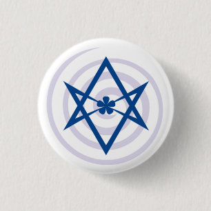 Bóton Redondo 2.54cm Robert Anton Wilson - Aleister Crowley Glyph