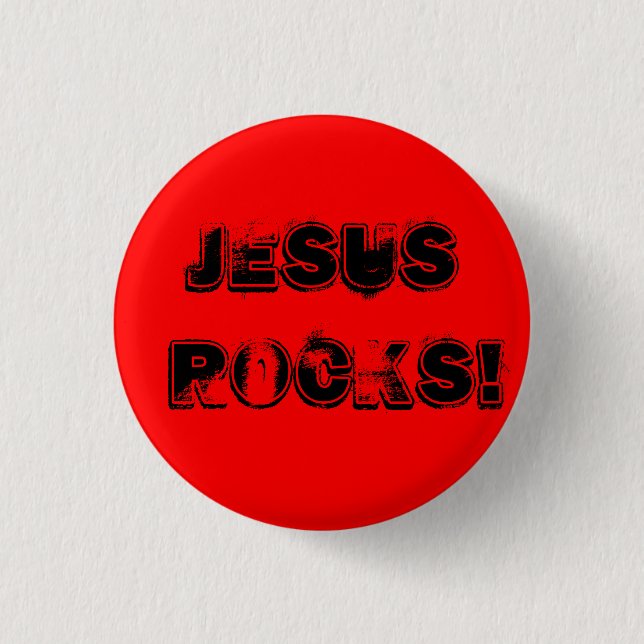 Bóton Redondo 2.54cm Rochas de Jesus! - Personalizado - costume… - (Frente)