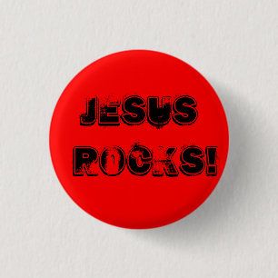Bóton Redondo 2.54cm Rochas de Jesus! - Personalizado - costume… -