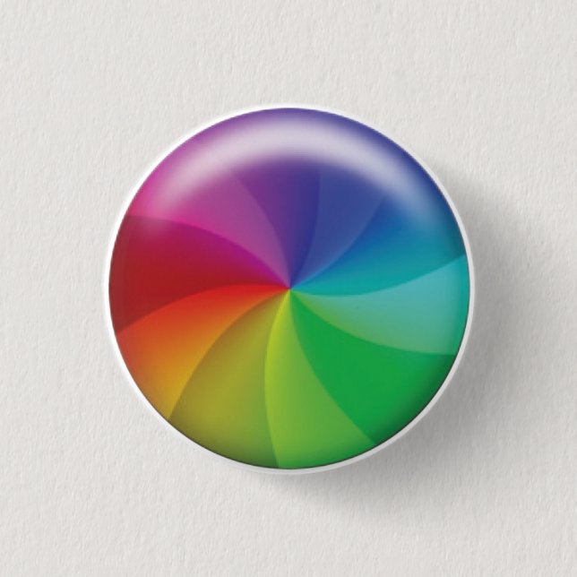 Bóton Redondo 2.54cm Roda de giro da desgraça! (Frente)