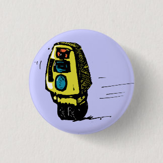 Bóton Redondo 2.54cm Rollerbot amarelo
