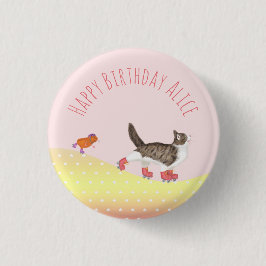 Bóton Redondo 2.54cm Rollersking Pets em favor do crachá