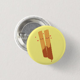 Bóton Redondo 2.54cm Românico Sugário - Churros Espanhóis Com Chocolate