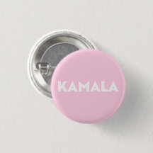 rosa claro kamala, tipografia branca e negrito