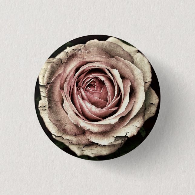 Bóton Redondo 2.54cm Rosa com dificuldades - Botão (Frente)