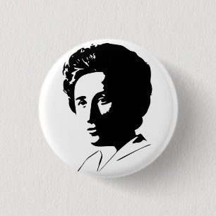 Bóton Redondo 2.54cm Rosa Luxemburg Button