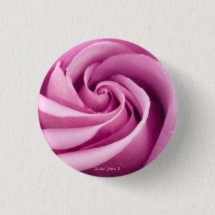 Bóton Redondo 2.54cm Rosa Rosa Rosa Rosa Rosa Dobrada Ao Botão De Perf