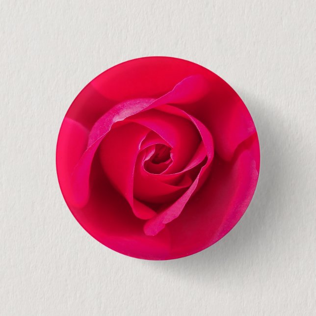 Bóton Redondo 2.54cm Rosa Vermelho Romântico Rosa v2 (Frente)
