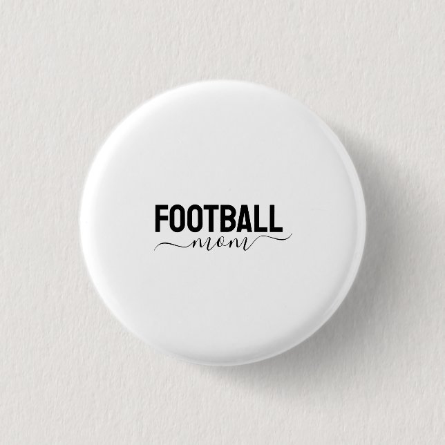 Bóton Redondo 2.54cm Roteiro moderno de Mãe de Futebol (Frente)