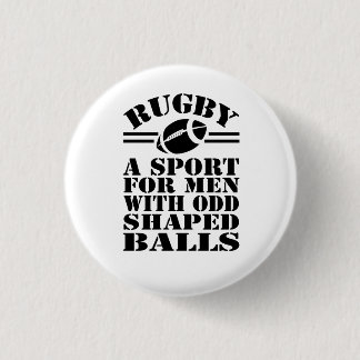 Bóton Redondo 2.54cm Rugby um esporte para homens com bolas estranhas