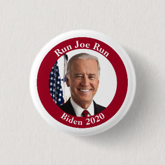 Bóton Redondo 2.54cm Run Joe Run - Joe Biden - 2020