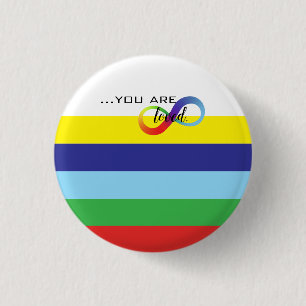 Bóton Redondo 2.54cm Saco Infinity Orgulho LGBTQ+