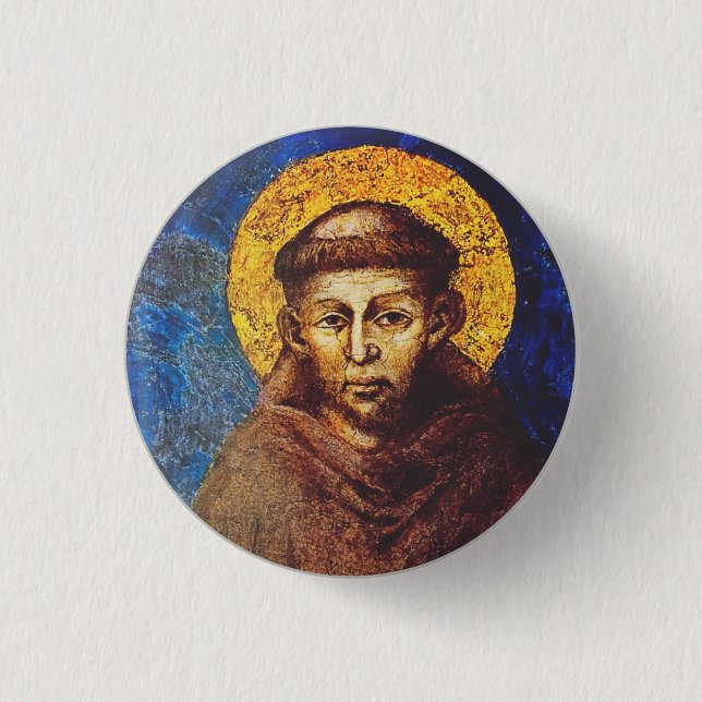 Bóton Redondo 2.54cm Saint Francis of Assisi The Canticle of Creation (Frente)