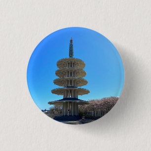 Bóton Redondo 2.54cm San Francisco Japantown Peace Pagoda #5 Button