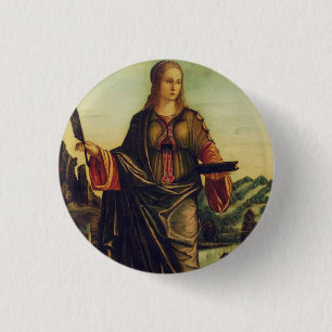Bóton Redondo 2.54cm Santa Anastácia de Roma Arte Premium