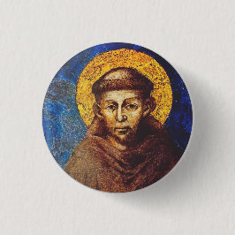 Bóton Redondo 2.54cm Santo Francisco de Assis O Cântico da Criação