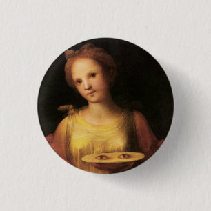 Bóton Redondo 2.54cm Santo Lucy de Domenico Beccafumi, 1521