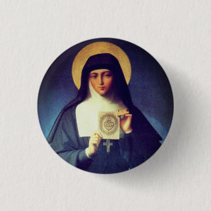 Bóton Redondo 2.54cm Santo Margaret Mary Alacoque