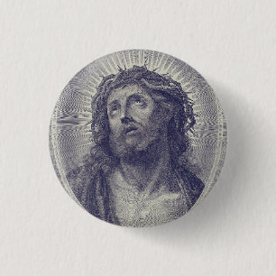 Bóton Redondo 2.54cm Santo Rosto de Jesus