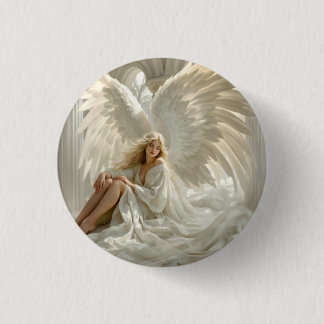 Bóton Redondo 2.54cm Santuário das Asas - Anjo nas Paredes da Luz