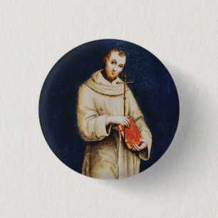Bóton Redondo 2.54cm São Francisco de Assis por Rafael Arte Renascentis