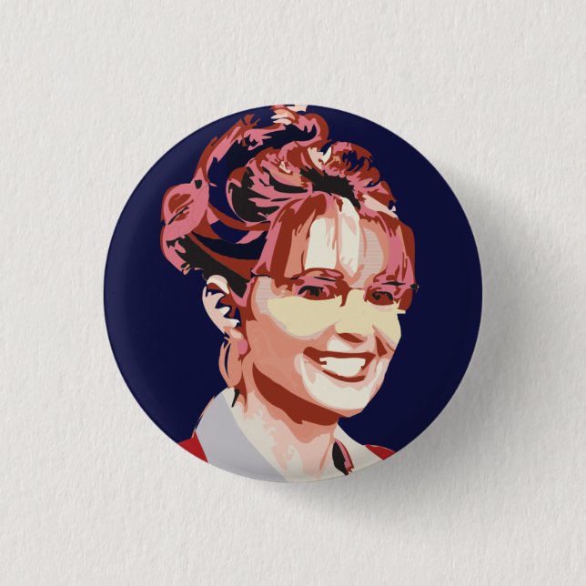 Bóton Redondo 2.54cm Sara Palin em 2012 (Frente)