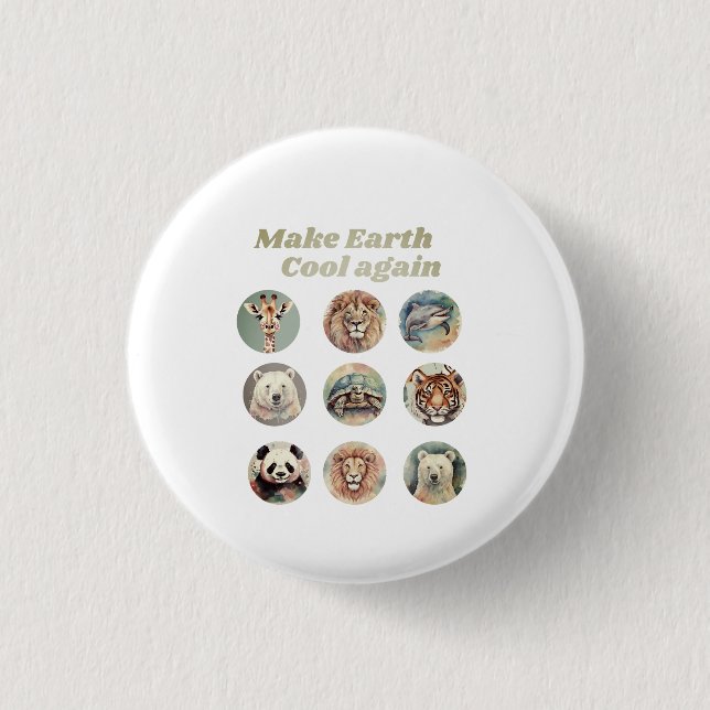 Bóton Redondo 2.54cm Save, Share, and Recycle (Frente)