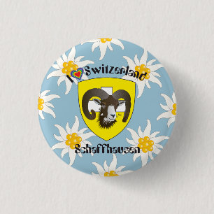 Bóton Redondo 2.54cm Schaffhausen - Suíça Suisse - Svizzera Button