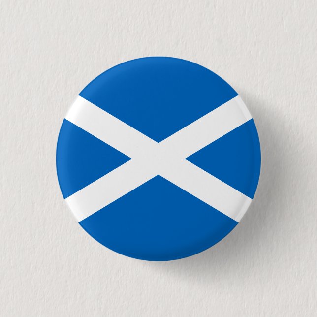 Bóton Redondo 2.54cm Scottish Flag, Flag of Scotland (Frente)