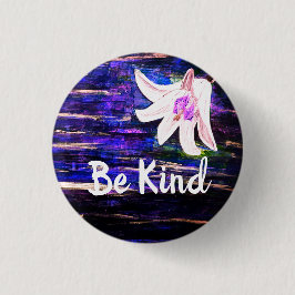 Bóton Redondo 2.54cm Seja Bonito Botão Abstrato da Flor