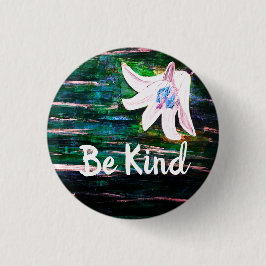 Bóton Redondo 2.54cm Seja Bonito Botão Flor