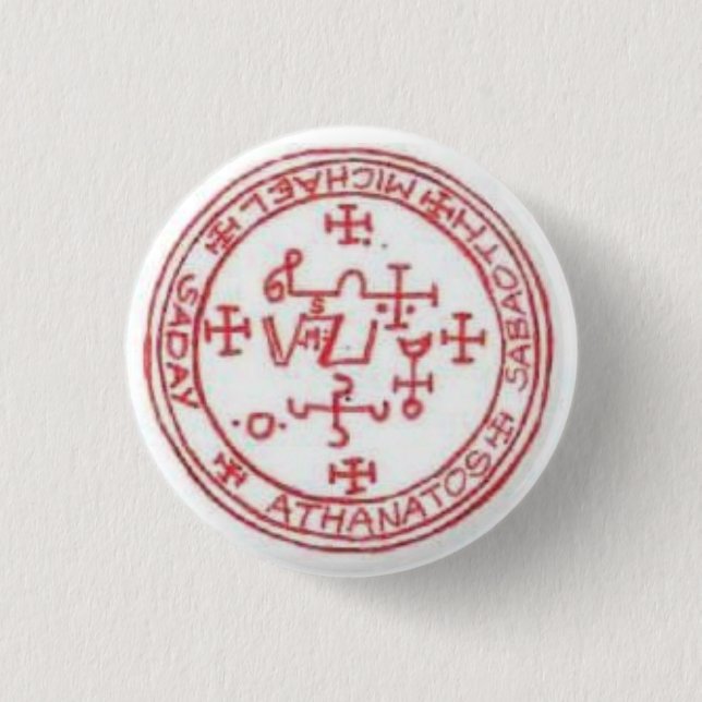 Bóton Redondo 2.54cm Selo do botão de Michael (Frente)