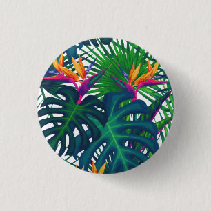 Bóton Redondo 2.54cm Selva tropical deixa paraíso