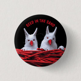 Bóton Redondo 2.54cm Sementes no Botão de Areia